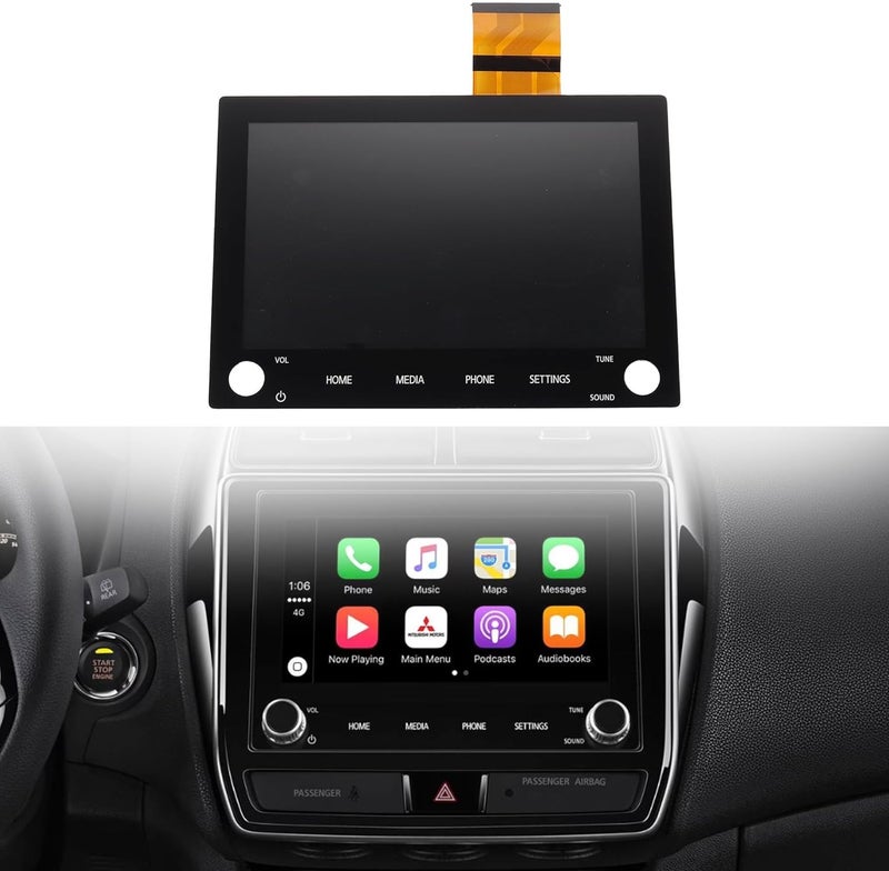 Dasbecan 8" Touch Digitizer LCD Screen with 2 knobs Compatible with 19-21 Mitsubishi Outlander Sport Mitsubishi ASX Replaces 8740A040 8740A130 8740A076 Glass - Image 1